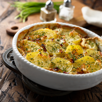 Gratin de pommes de terre au micro-ondes