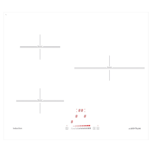 Tables - Induction Table induction blanche 3 zones 60 cm ATI632WHN