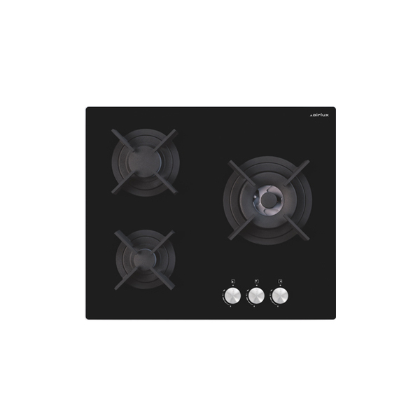 AV635HBK Table verre gaz 60 cm <br>