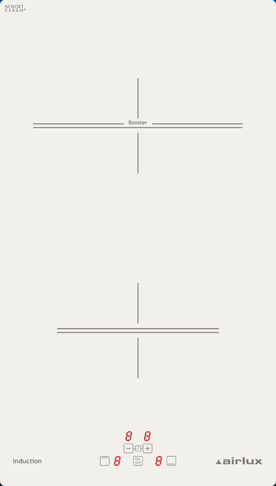 Domino induction blanc <br>