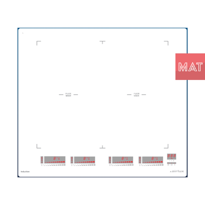 Table induction blanche mate 60 cm