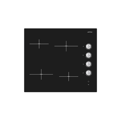 Table vitrocéramique 4 zones manettes <br>